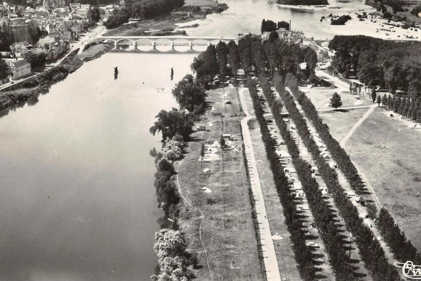 Vue ancienne de l'île d'or à Amboise